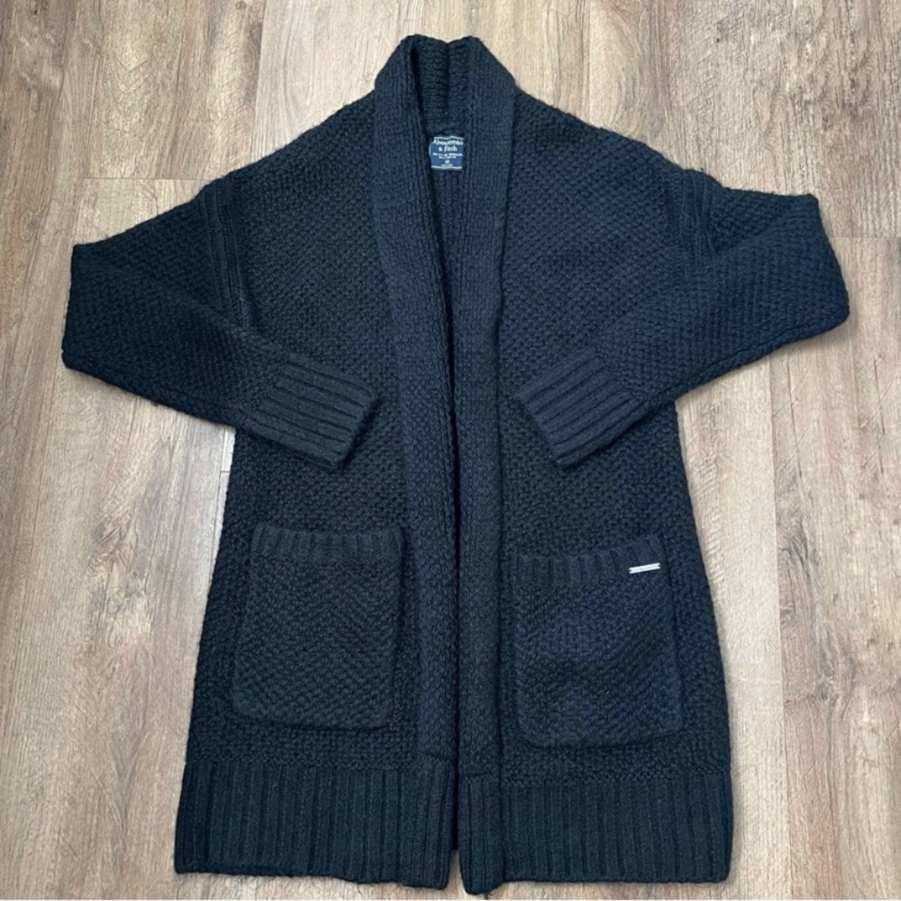 Abercrombie & Fitch Women’s Open Front Cardigan In Black Size XSmall. - Picture 11 of 13